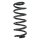 Suspension spring set front coil spring 340mm SPIDAN for AUDI A6 C6