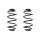 Fahrwerksfeder-Set hinten Schraubenfeder 311mm SPIDAN für OPEL ASTRA H