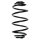 Suspension spring set rear coil spring 311mm SPIDAN for OPEL ASTRA H