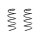 Suspension spring set front coil spring 328mm SPIDAN for AUDI A2 8Z0