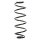 Suspension spring set rear coil spring 334mm SPIDAN for CITROËN C2 JM