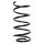 Suspension spring set rear coil spring 305mm SPIDAN for CHEVROLET NUBIRA