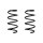Fahrwerksfeder-Set vorne Schraubenfeder 278mm SPIDAN für SEAT IBIZA V