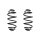 Fahrwerksfeder-Set hinten Schraubenfeder 305mm SPIDAN für OPEL MERIVA B