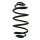 Fahrwerksfeder-Set hinten Schraubenfeder 305mm SPIDAN für OPEL MERIVA B