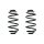 Suspension spring set rear coil spring 310mm SPIDAN for OPEL MERIVA A
