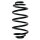 Suspension spring set rear coil spring 310mm SPIDAN for OPEL MERIVA A