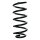 Suspension spring set rear coil spring 308mm SPIDAN for VW PASSAT B5.5