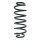 Fahrwerksfeder-Set hinten Schraubenfeder 294mm SPIDAN für FORD FIESTA VI
