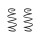 Suspension spring set front coil spring 362mm SPIDAN for MERCEDES GLA X156