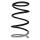 Suspension spring set front coil spring 345mm SPIDAN for OUTLANDER II