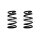Suspension spring set rear coil spring 281mm with sleeve SPIDAN for KIA CARNIVAL