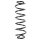 Fahrwerksfeder-Set hinten Schraubenfeder 348mm SPIDAN für VW GOLF IV