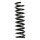 Suspension spring set rear coil spring 352mm SPIDAN for MERCEDES C KLASSE W203