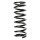 Suspension spring set rear coil spring 362mm SPIDAN for MERCEDES 123