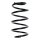 Suspension spring set front coil spring 299mm SPIDAN for AUDI A3 8P1