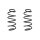 Fahrwerksfeder-Set hinten Schraubenfeder 328mm SPIDAN für FORD MONDEO III