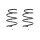 Suspension spring set front coil spring 312mm SPIDAN for RENAULT MEGANE