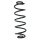 Fahrwerksfeder-Set hinten Schraubenfeder 376mm SPIDAN für AUDI A4 B8
