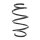 Suspension spring set front coil spring 289mm SPIDAN for BMW 2 Active