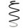 Suspension spring set front coil spring 321mm with sleeve SPIDAN for SWIFT IV