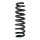 Suspension spring set rear coil spring 317mm SPIDAN for BMW 3 Convertible