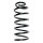 Suspension spring set front coil spring 344mm SPIDAN for AUDI TT 8N3