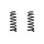 Fahrwerksfeder-Set hinten Schraubenfeder 316mm SPIDAN für PEUGEOT 407 SW