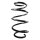 Suspension spring set front coil spring 343mm SPIDAN for NISSAN X TRAIL III