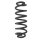 Fahrwerksfeder-Set hinten Schraubenfeder 343mm SPIDAN für SEAT ALHAMBRA (710)