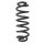 Suspension spring set rear coil spring 343mm SPIDAN for SEAT ALHAMBRA 710