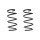 Suspension spring set front coil spring 279mm SPIDAN for AUDI Q2 GAB