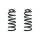 Fahrwerksfeder-Set hinten Schraubenfeder 314mm SPIDAN für OPEL INSIGNIA A