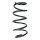 Suspension spring set front coil spring 322mm SPIDAN for OPEL CORSA D