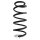 Suspension spring set front coil spring 338mm SPIDAN for PEUGEOT 407 Coupe