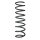 Suspension spring set rear coil spring 373mm SPIDAN for MAZDA 3 BL
