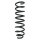 Suspension spring set rear coil spring 417mm SPIDAN for VW TOUAREG 7LA
