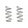 Suspension spring set front coil spring 333mm SPIDAN for MERCEDES A CLASS W168