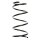 Suspension spring set rear coil spring 325mm SPIDAN for BALENO estate