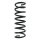 Suspension spring set rear coil spring 340mm SPIDAN for FORD FOCUS III
