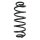 Suspension spring set rear coil spring 383mm SPIDAN for FIAT DOBLO