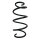 Suspension spring set front coil spring 311mm SPIDAN for SEAT IBIZA IV