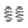 Fahrwerksfeder-Set hinten Schraubenfeder 272mm SPIDAN für OPEL ASTRA F
