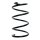 Suspension spring set front coil spring 321mm SPIDAN for TOYOTA COROLLA Verso