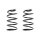 Suspension spring set front coil spring 306mm SPIDAN for TOYOTA COROLLA E12