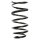 Suspension spring set rear coil spring 340mm SPIDAN for RENAULT ESPACE III