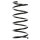 Suspension spring set front coil spring 318mm SPIDAN for FORD KA RB
