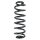 Suspension spring set rear coil spring 360mm SPIDAN for VW PASSAT B7
