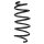 Suspension spring set front coil spring 349mm SPIDAN for HONDA CIVIC IX