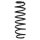 Suspension spring set rear coil spring 338mm SPIDAN for HONDA CIVIC IX